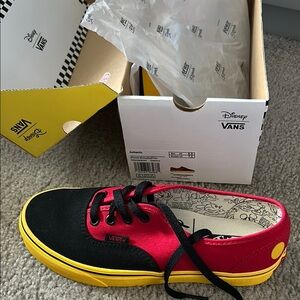Vans Disney Kids Shoes - Black, Red, and Yellow Worn Once.